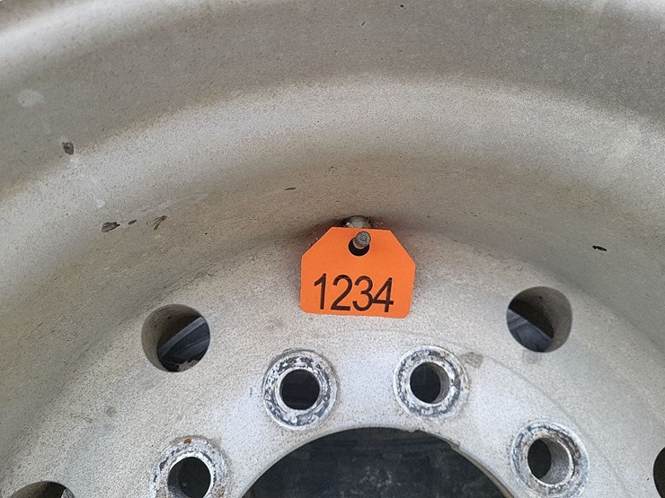 (2)-445/50r22.5-tires-w/aluminum-rims---tag-#1234-image-2