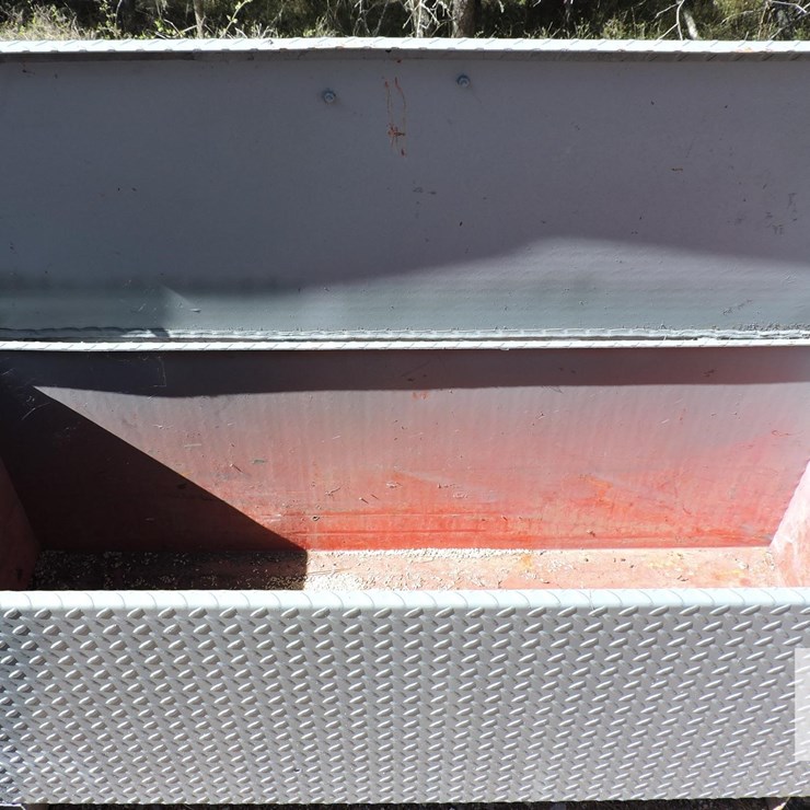 DIAMOND PLATE TOOL/TRUCK BOX, 54” WIDE X 18” DEEP