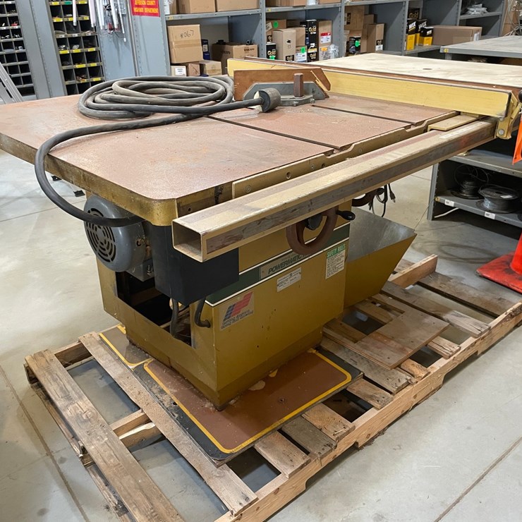 #8793 • Powermatic 68 Table Saw with Porter Cable Router