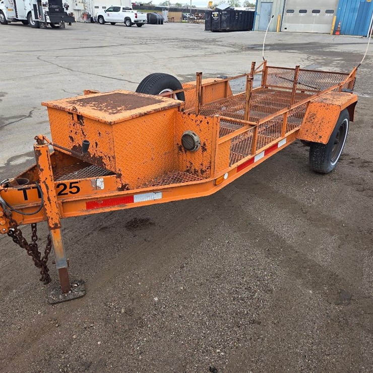 48"x10'8" single axle trailer