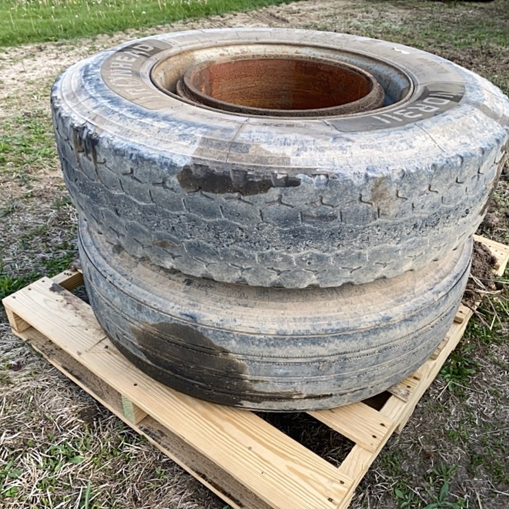 4 - Dayton Hubs with 11R22.5 tires