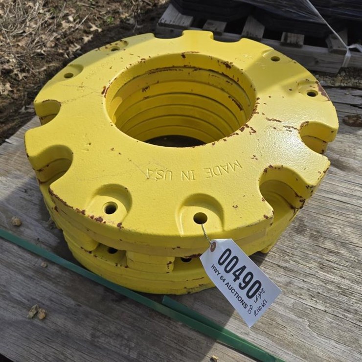 #490 • (7) JOHN DEERE REAR WHEEL WEIGHTS