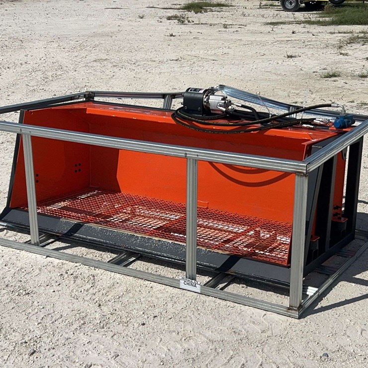Pabreak 72in Hydraulic Sharker/Vibrating Screening Bucket Skid Steer Attachment