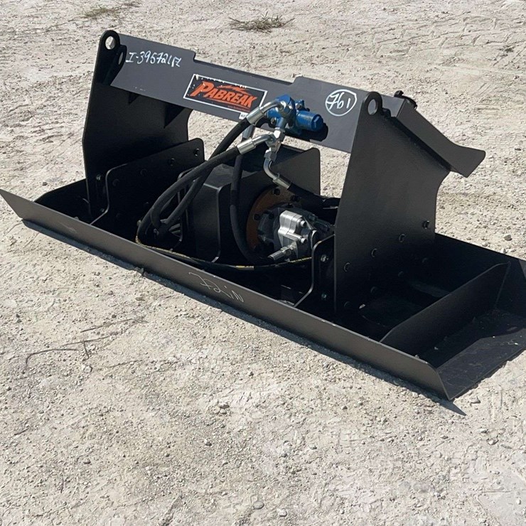 Pabreak 72in Hydraulic Vibrator Plate Compactor Skid Steer Attachment