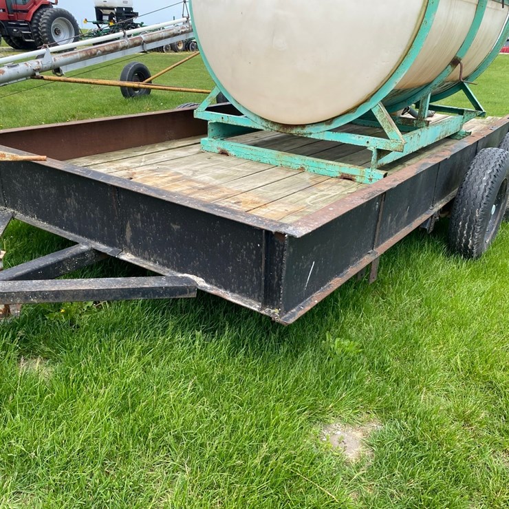 16’ tandem axle trailer with ramps ( no title)