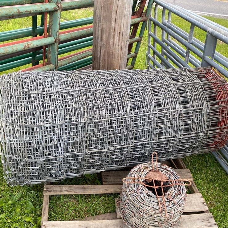 Red Brand Woven Wire and Barb Wire Fence Rolls