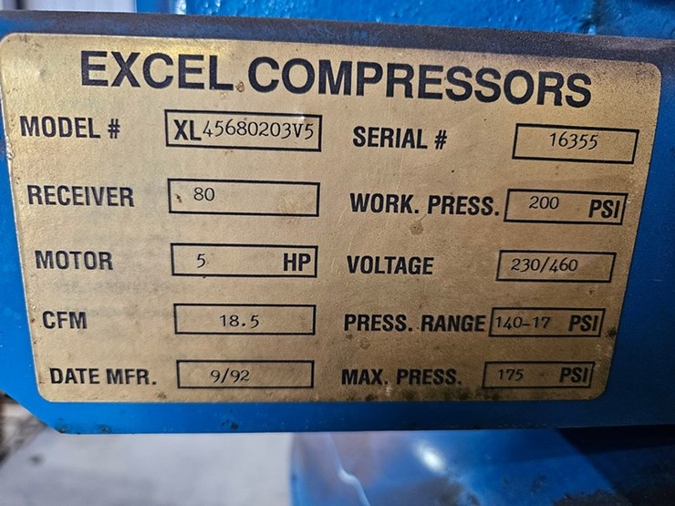 #6190-•-1992-excel-xl45680203v5-air-compressor-image-10