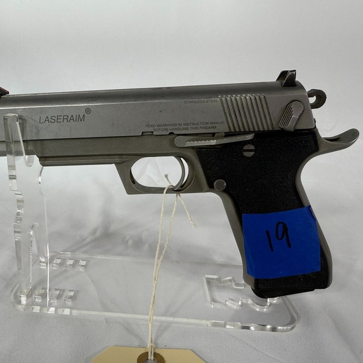 #19 • Laseraim Stainless Steel 45ACP Pistol C01350