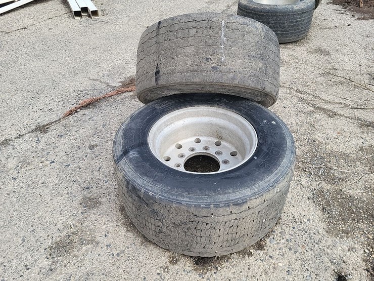 (2)-445/50r22.5-tires-w/aluminum-rims---tag-#1234-image-7