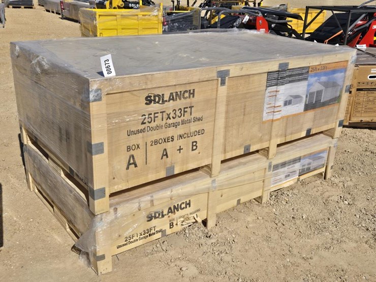 #673-•-new-sdlanch-25'-x-33'-double-garage-metal-shed-image-1