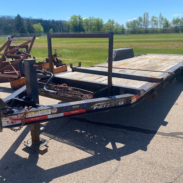 #8758 • 2018 Felling 22' Tilt Deck Equipment Trailer (Has WI Title)