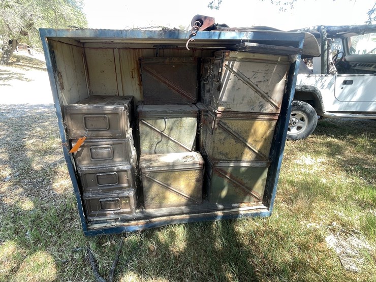 #1075-•-blue-storage-box-with-empty-ammo-containers-image-1