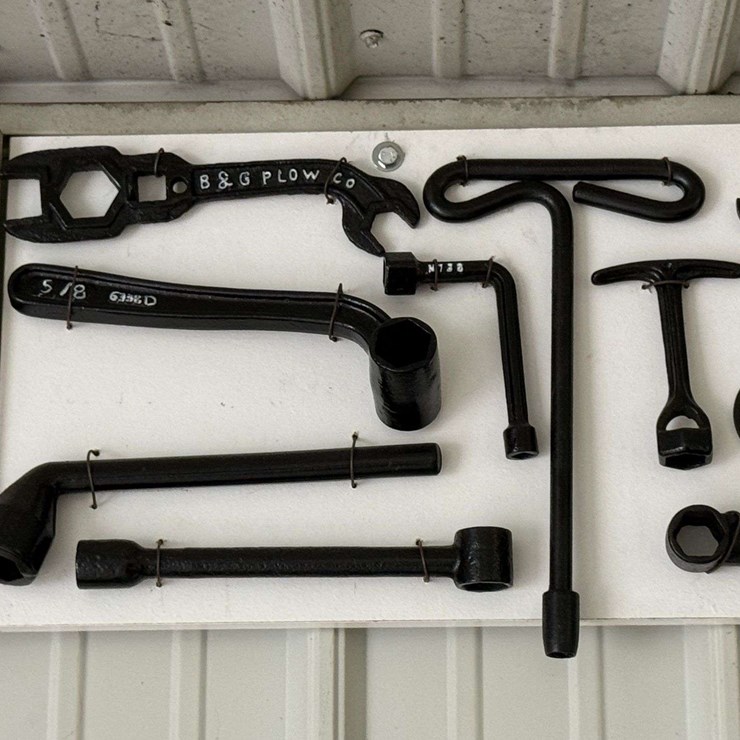 Collection of Painted Cast Iron Wrenches