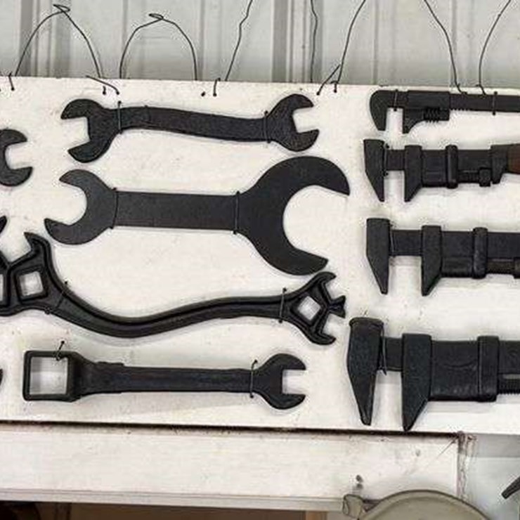 Collection of Cast Iron Wrenches