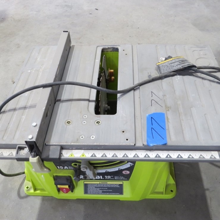 RYOBI 15A 10" TABLE SAW