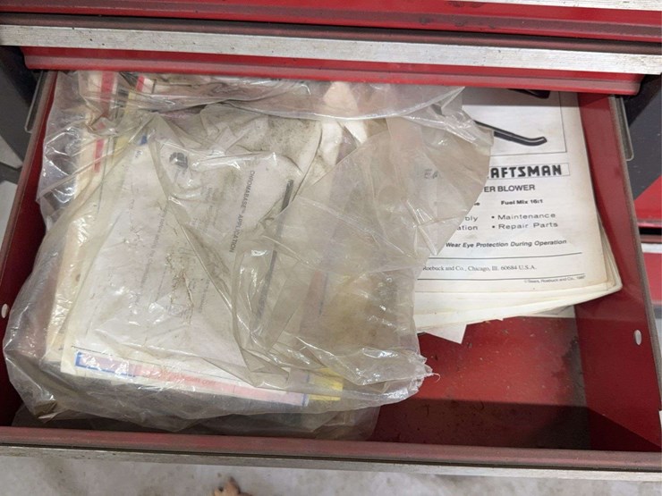 craftsman-tool-chest-contents:-assorted-manuals,-parts,-and-accessories-image-7