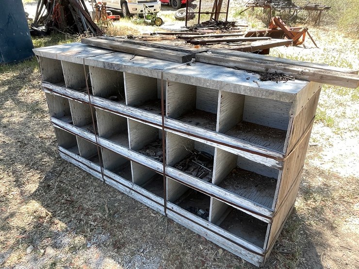 #1076-•-wooden-3-tier-shelving-with-individual-cubbies-image-5