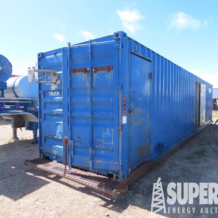 (10-14) 8'W x 40'L 2-Room Shipping Container, w/ W...