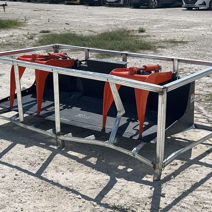 2026 Pabreak Dual Cylinder Hydraulic Grapple Bucket Skid Steer Attachment