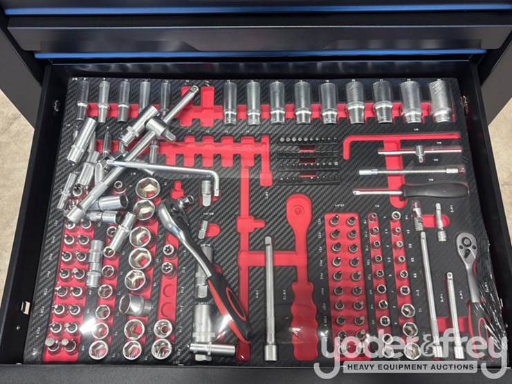 unused-onshine-7-drawer-rolling-tool-cabinet,-comes-with-254-tools-image-9