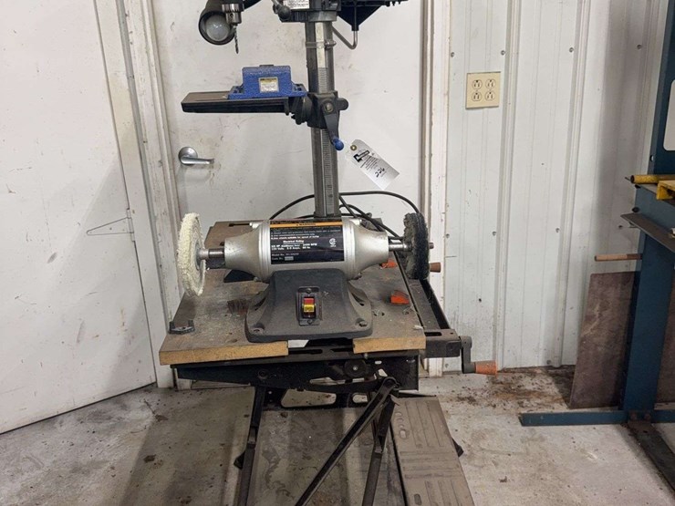 delta-12-inch-drill-press-with-craftsman-6-inch-buffer-image-3
