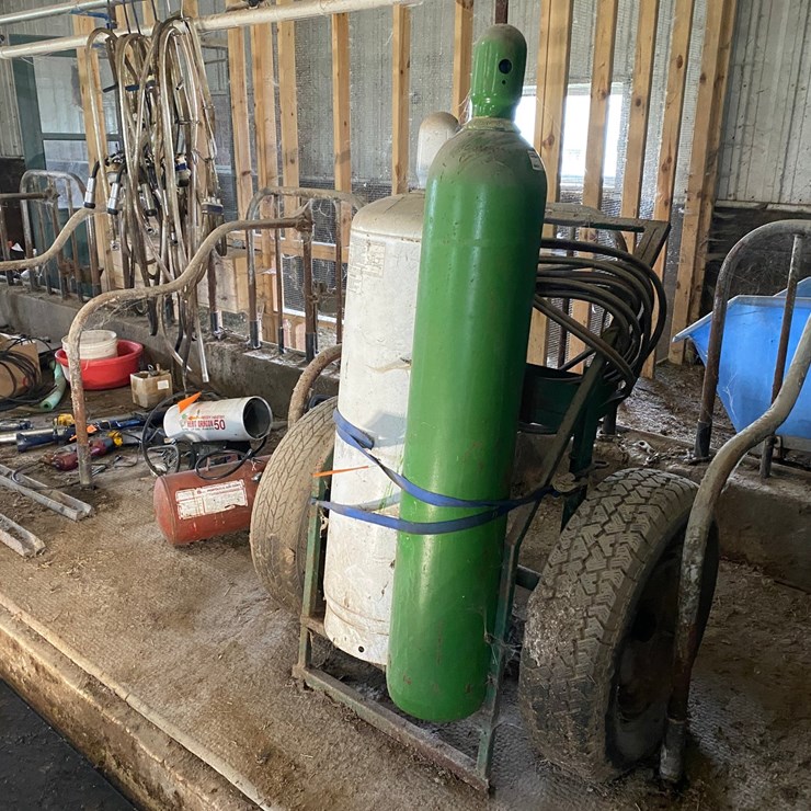#3557 • Torch Cart with Tanks and Hoses