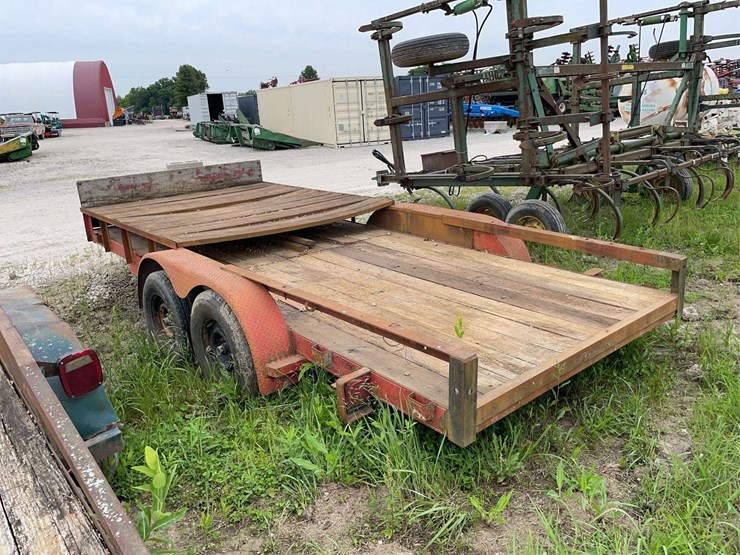 1993-homemade-bumper-hitch-trailer,-front-toolbox,-tandem-axle,-76"w-x-16ft-l,-vin#-td121516-image-4
