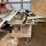 #3593-•-wooden-work-bench-with-assortment-of-sheet-metal-siding-image-2