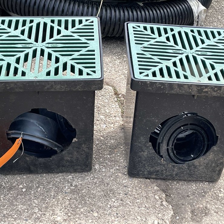 #4174 • (2) Square Catch Basins