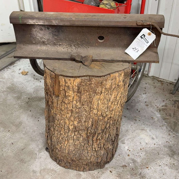 Railroad Anvil with Axe Head