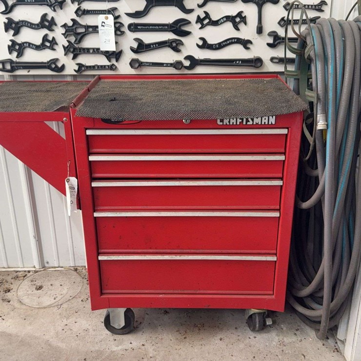 Craftsman Rolling Tool Chest with Assorted Tools and Supplies