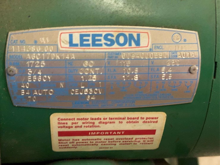 bullard-free-air-pump-model-edp10-with-leeson-motor-image-6