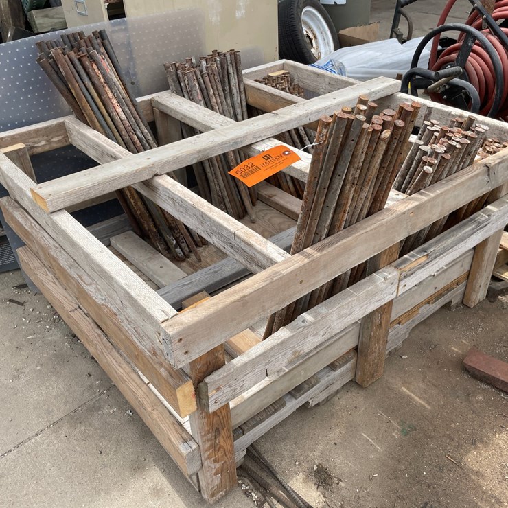 #6032 • Various Size Concrete Stakes with Pallet Organizers