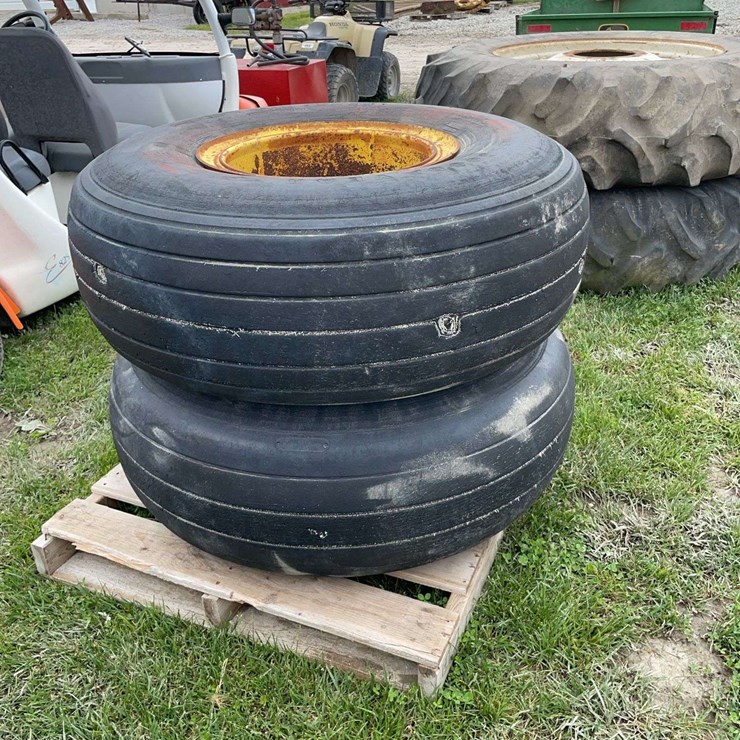 Pair of 10 bolt Goodyear 49x17 tires/rims