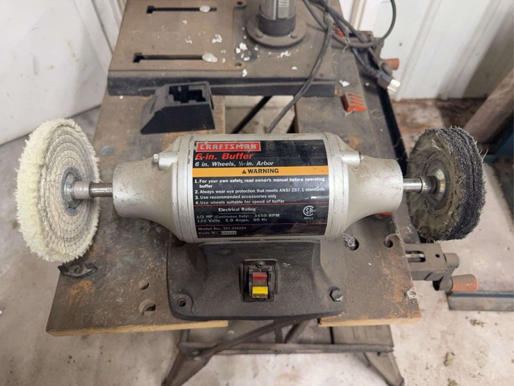 delta-12-inch-drill-press-with-craftsman-6-inch-buffer-image-4