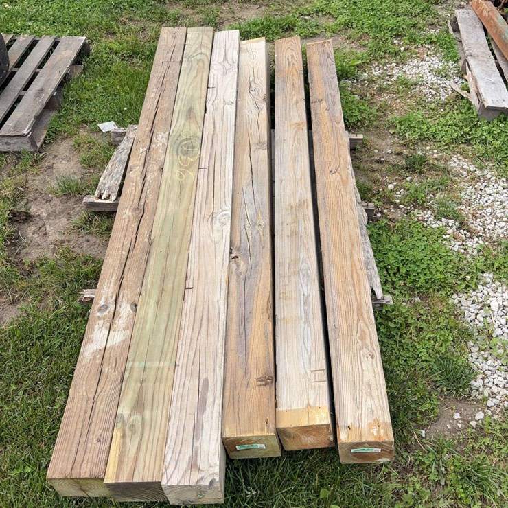 Wooden 6x6 posts