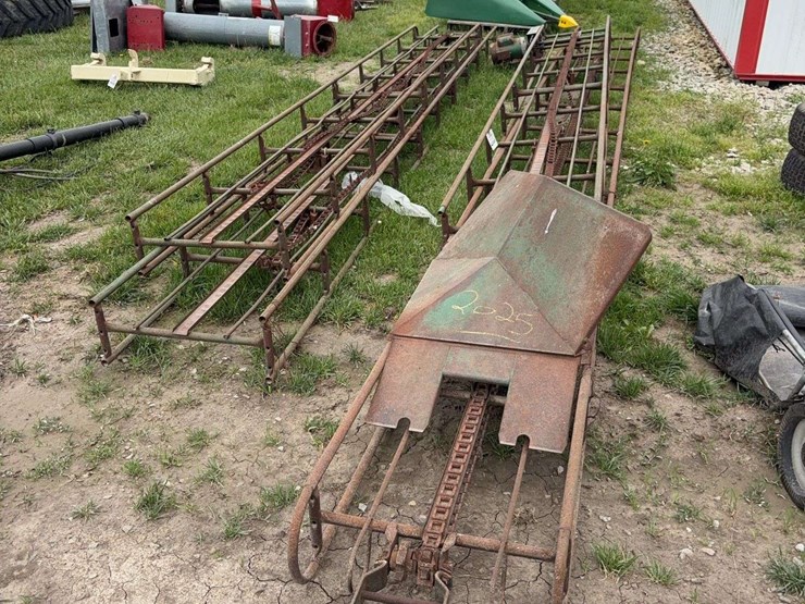 hay-elevator-with-chain-and-electric-motor,-approx.-70ft,-in-working-order-when-took-down-image-1