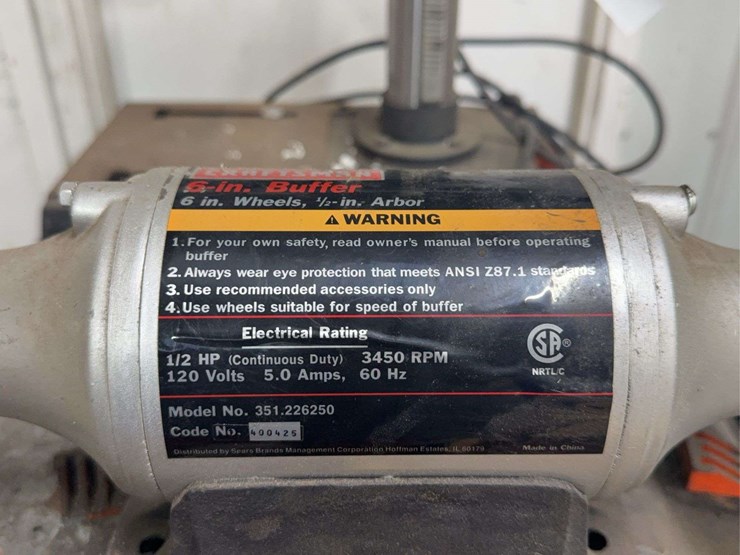 delta-12-inch-drill-press-with-craftsman-6-inch-buffer-image-5