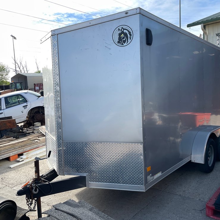 #6005 • 2020 DarkHorse V-Nose Enclosed Trailer (Has WI Title)