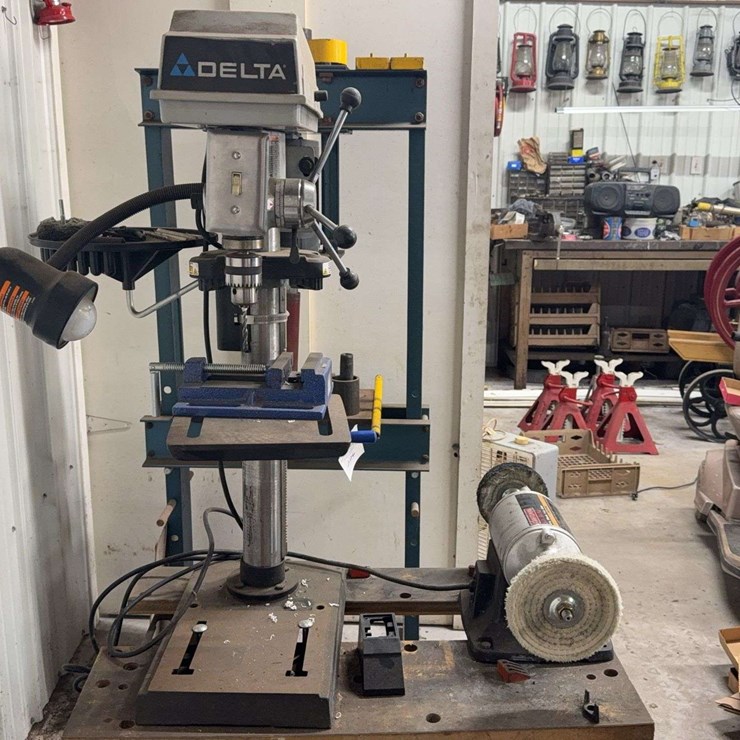 Delta 12-inch Drill Press with Craftsman 6-inch Buffer