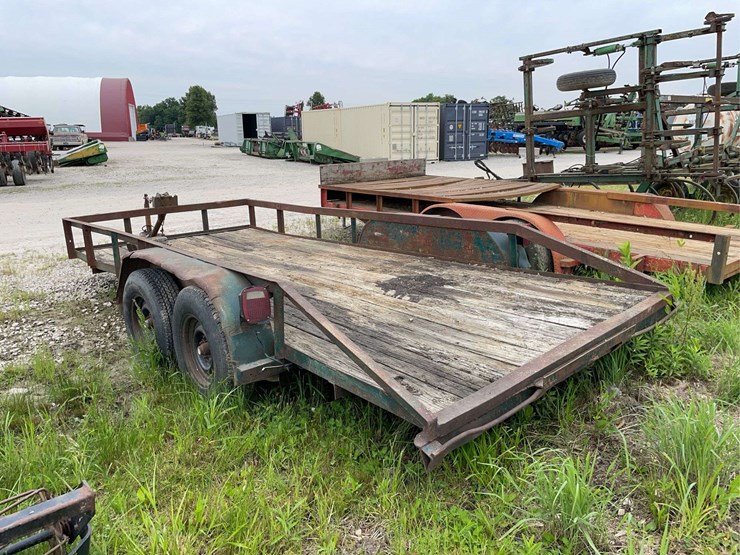 1990-homemade-bumper-hitch-trailer,-76"-w-x-16ft-l,-hand-winch,-vin#-td85980-image-3