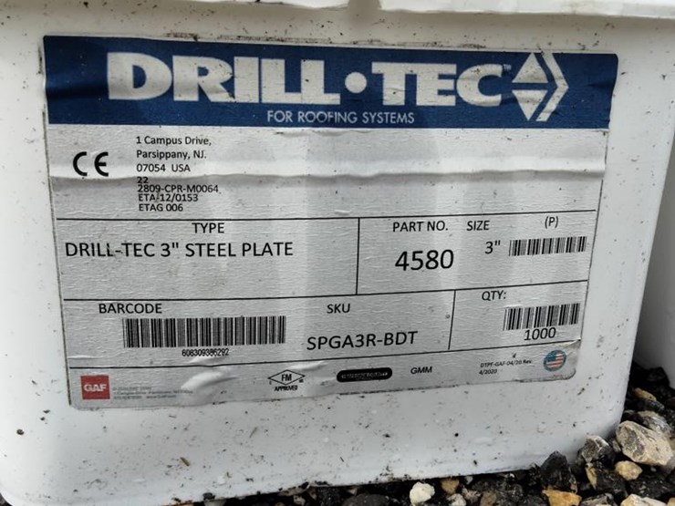 #151-•-(2)-buckets-3"-drill-tech-steel-plate-washers-image-2