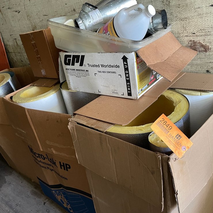 #2849 • (5) Boxes of Pipe Insulation (OR)
