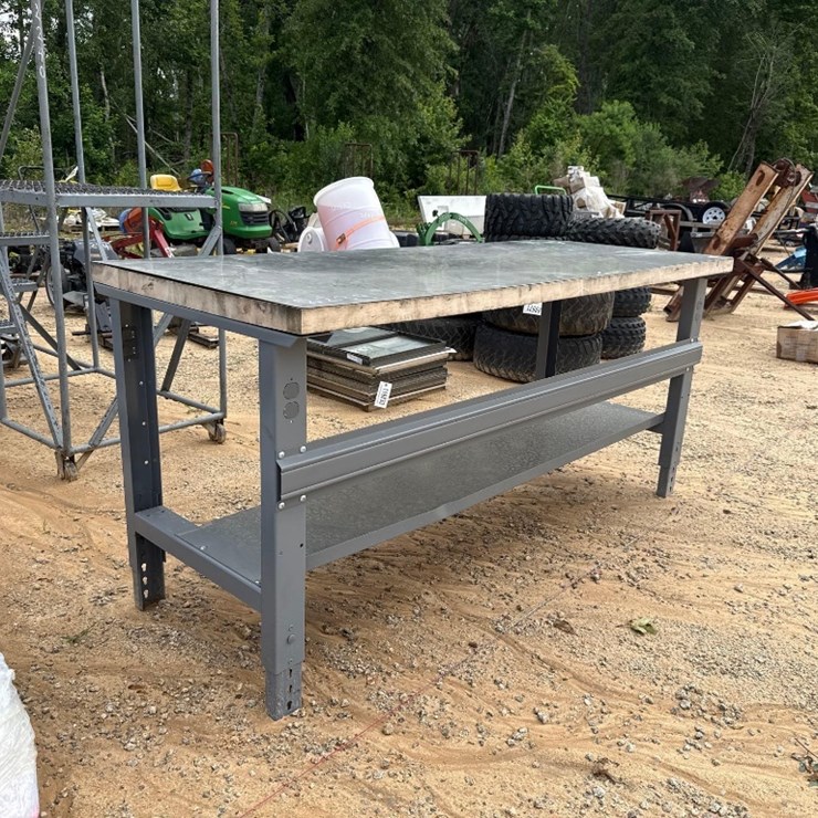 2239 - 2' 6" X 6' STAINLESS TOP TABLE