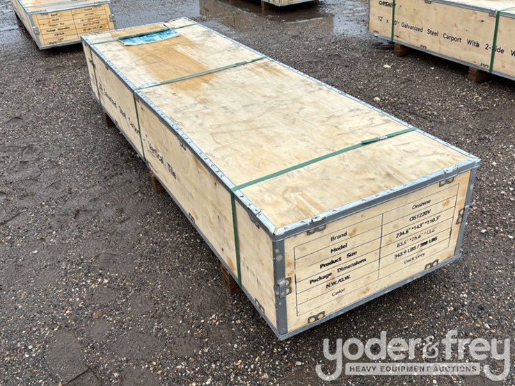 unused-onshine-12'-x-20'-galvanized-steel-carport,-verticle-tile,-sturdy-roof-image-3