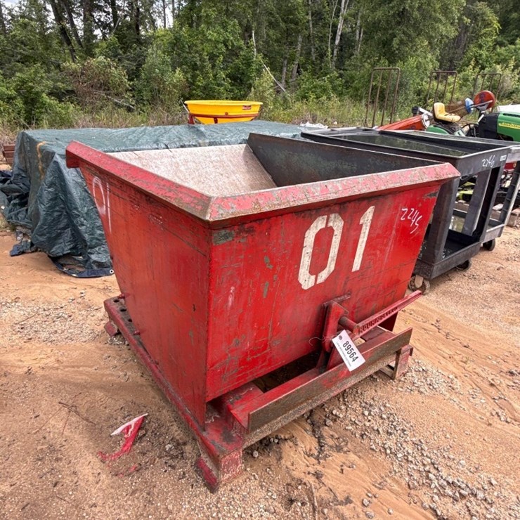 2245 - 3' X 3' METAL DUMP HOPPER