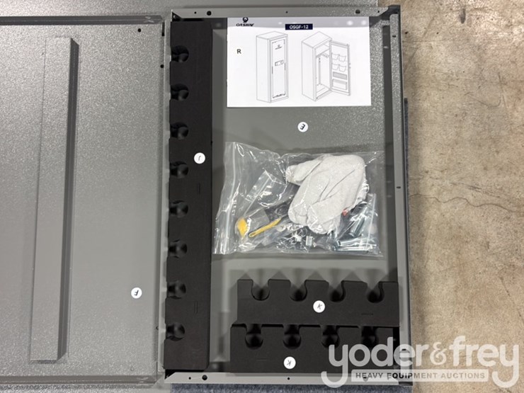 unused-onshine-8-12-gun-safe-with-key-lock,-3-movable-gun-rests,-electronic-key,-mechanical-key-image-6