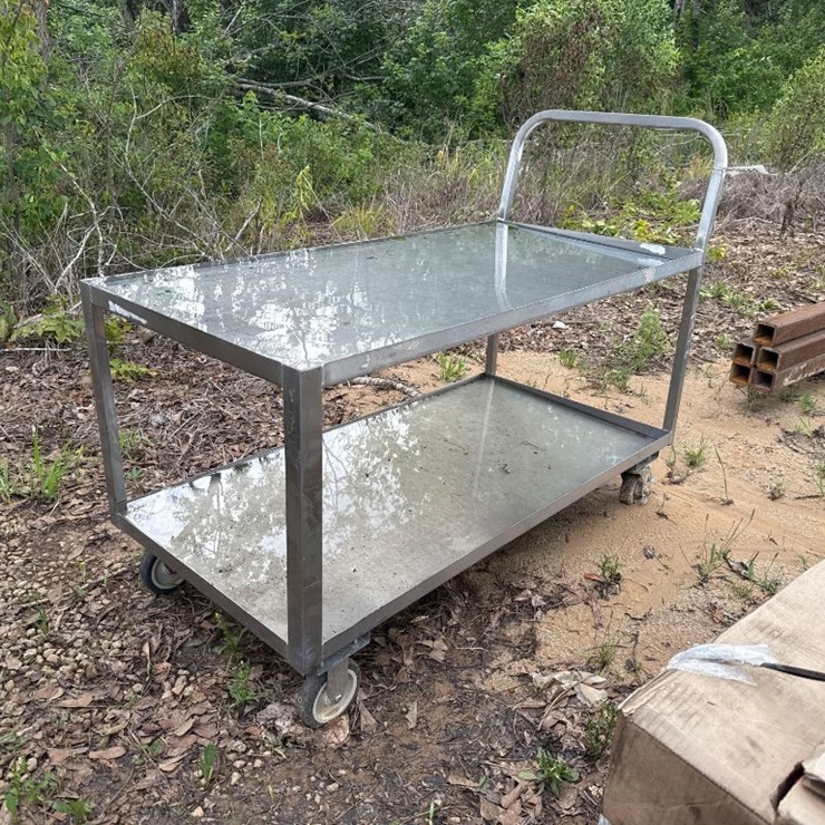 2231 - 2' X 4' STAINLESS ROLLING CART
