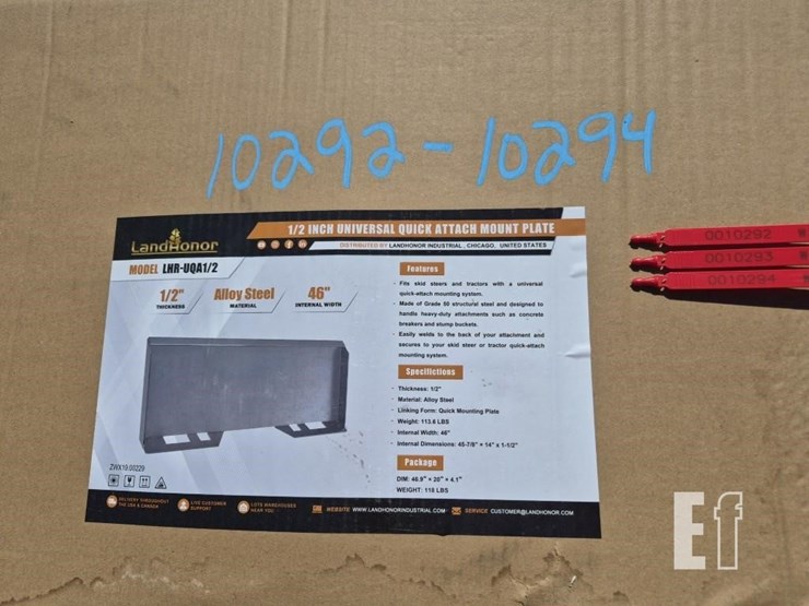 landhonor-lhr-uqa1/2-quick-attach-mount-plate-image-1