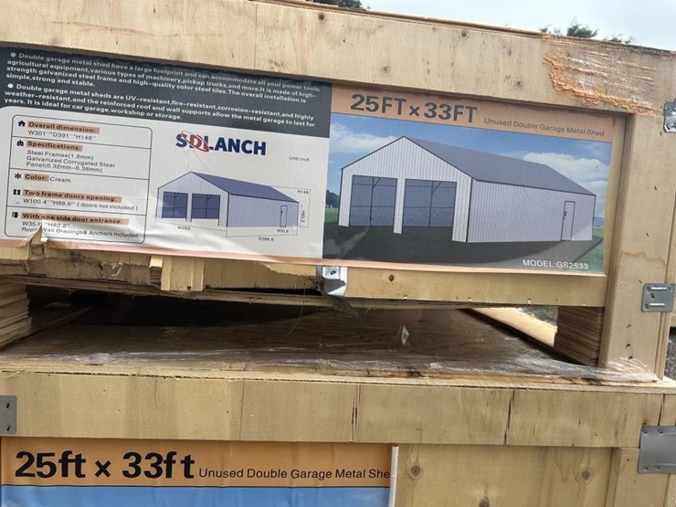 #79-•-double-garage-metal-shed-25'-x-33'---sdl2533-image-4